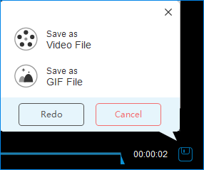 save the video file