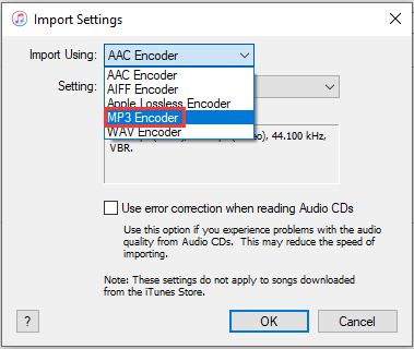 select MP3 Encoder