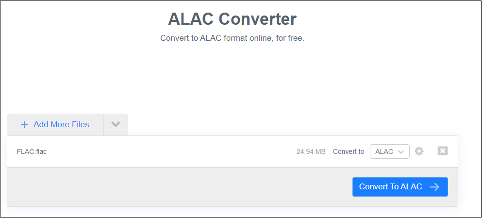 convert FLAC to ALAC