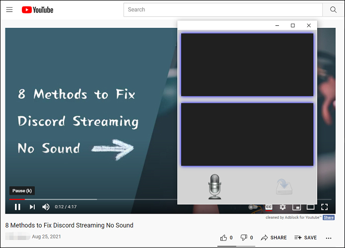 record audio from web browsers via Audio Recorder