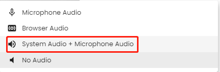 System Audio + Microphone Audio