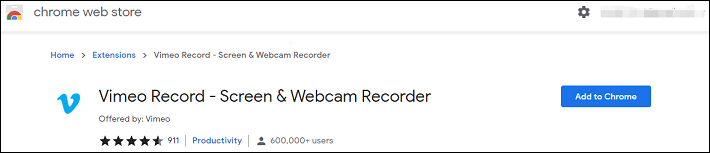 Vimeo Record Chrome extension