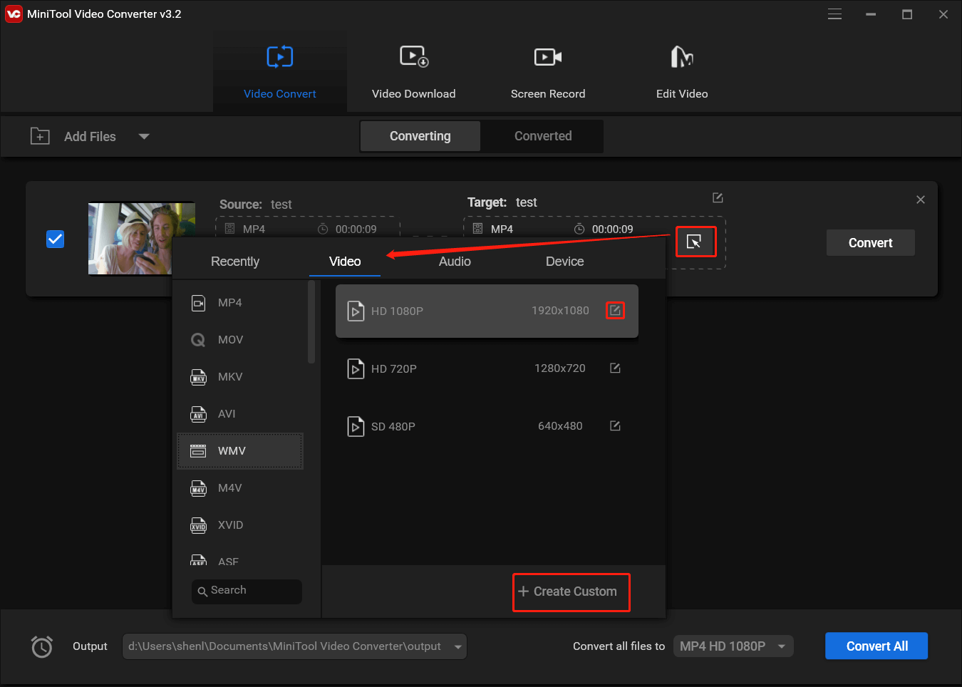 change video file format