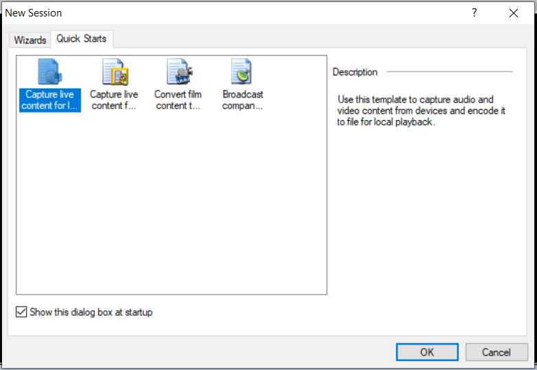 Windows Media Encoder Quick Starts