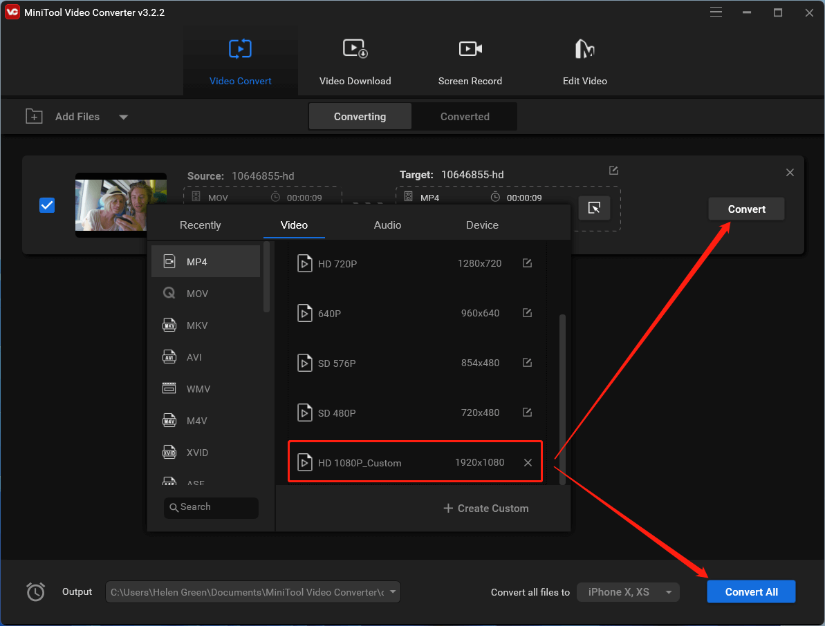 convert video to a specific format