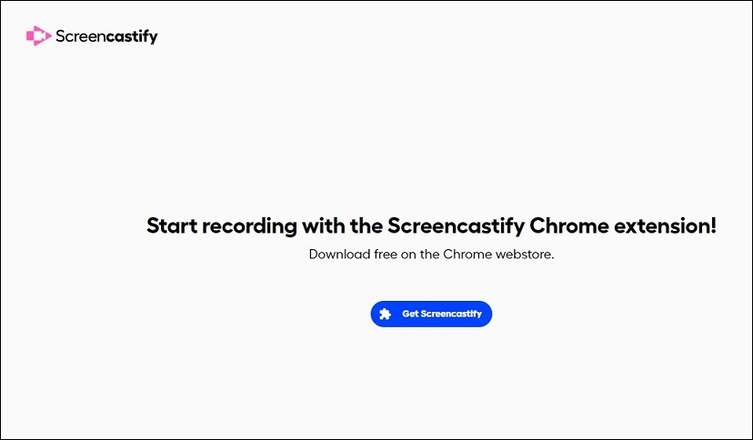 interface of Screencastify