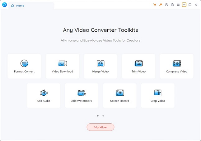 interface of Any Video Converter