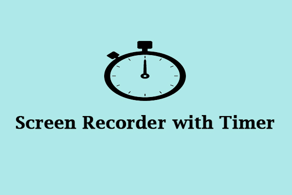 Screen Recorder with Timer that Could Schedule Recording