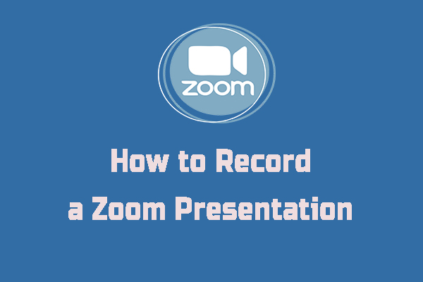 zoom record presentation with video