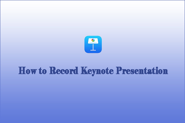 how to record a keynote presentation