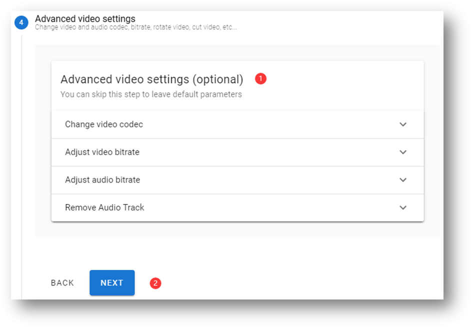 advanced video settings