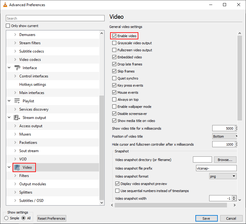 vlc formats