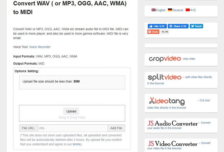 convert midi to mp3 wav