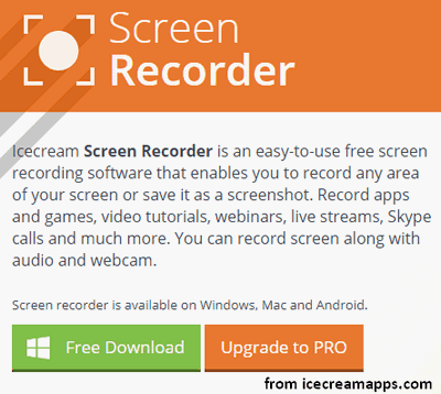Icecream Screen Recorder free