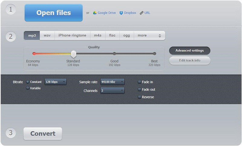 online audio converter flac to mp3