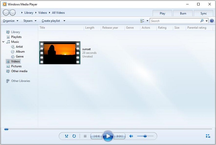 how to convert a file to windows media player