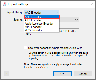 select AAC Encoder