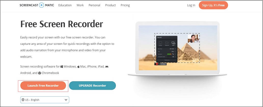 launch free recorder