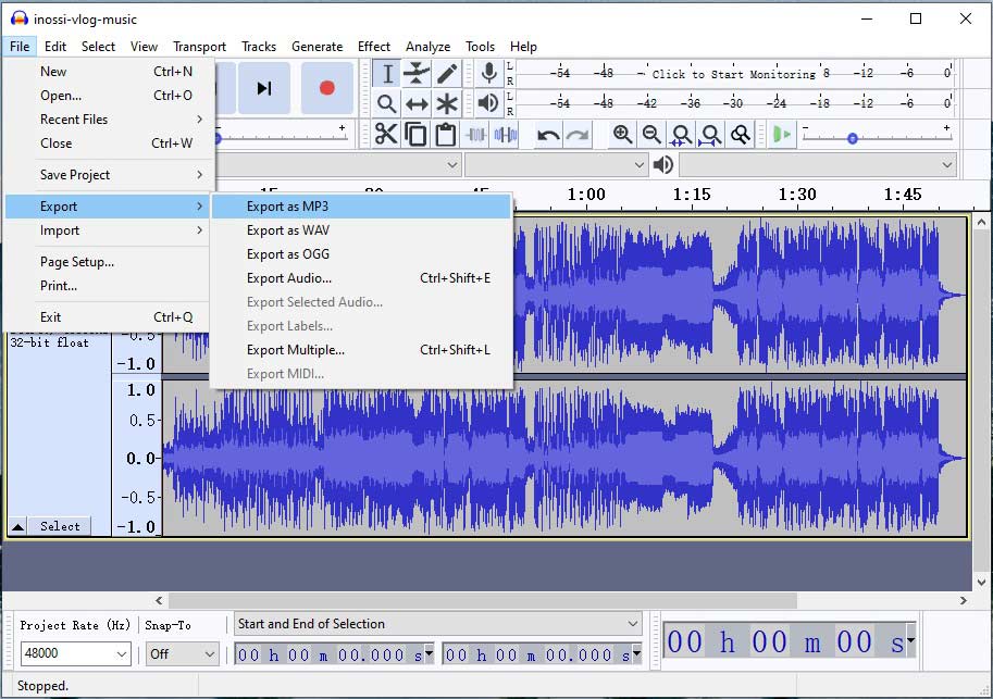 Как сохранить файл в audacity. Звуковой редактор Audacity. Audacity Интерфейс. Audio file.