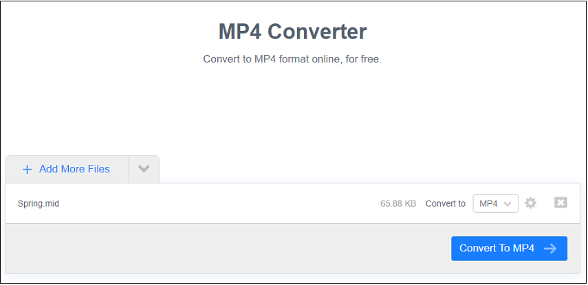 convert MIDI to MP4