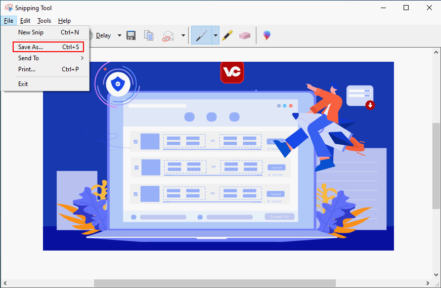 Use Snipping Tool