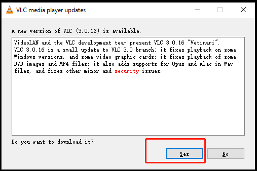update VLC