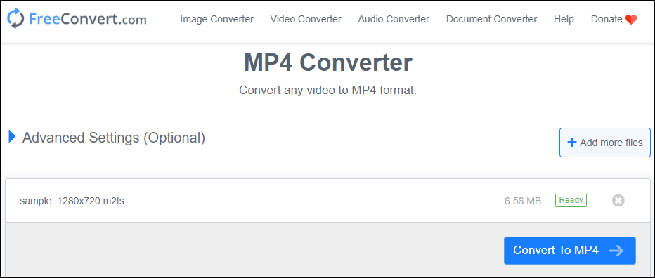convert M2TS to MP4
