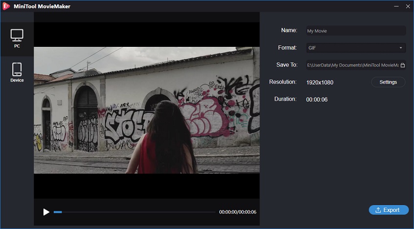 convert MP4 to GIF