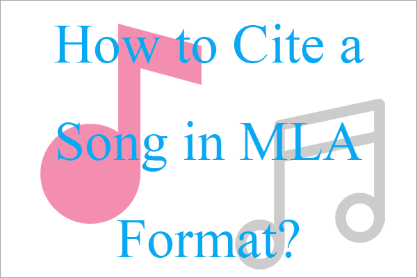  Examples How To Cite A Song In MLA Format 