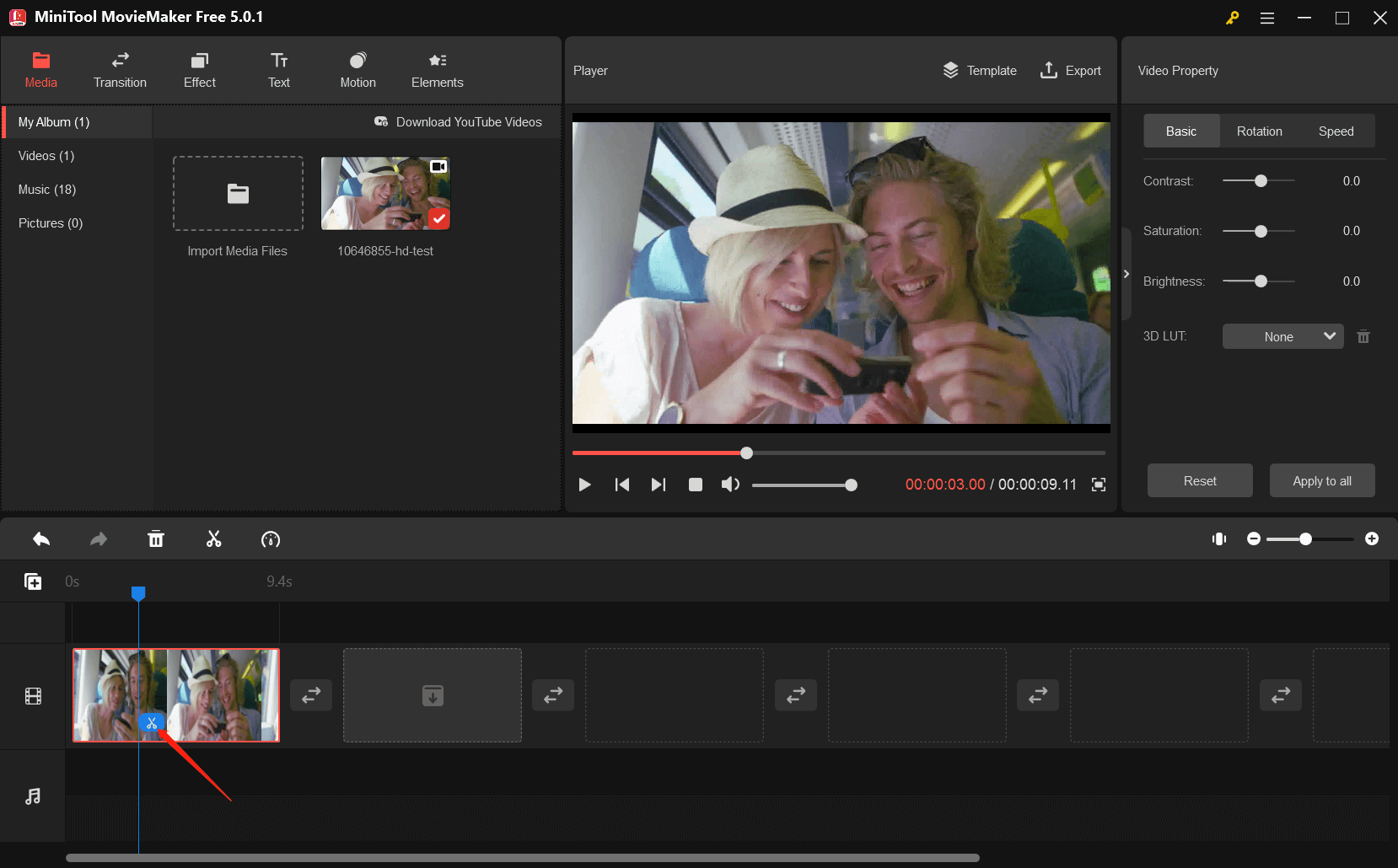 split a video