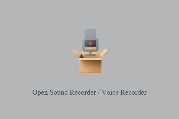 How to Open Sound Recorder / Voice Recorder Windows 11/10?
